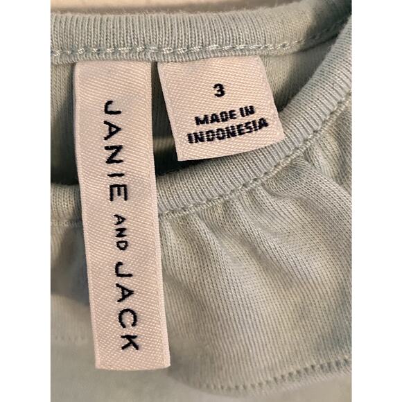 Janie And Jack Top With Faux Fur Cuffs Size 3 - Picture 3 of 4